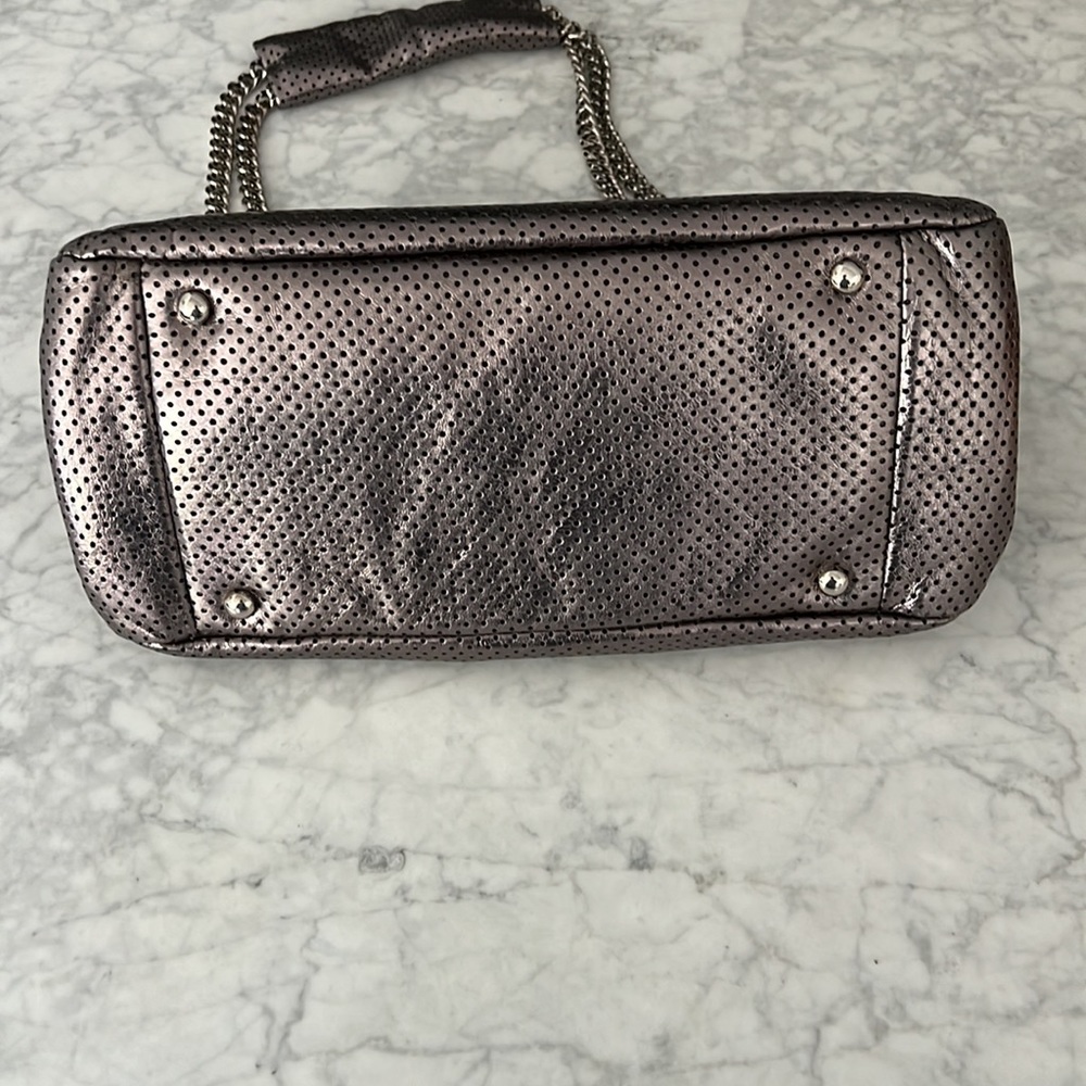 CHANEL Metallic Perforated Drill 2.55 Reissue Chain Classic Flap Bag Silver 🖤 - Picture 10 of 17